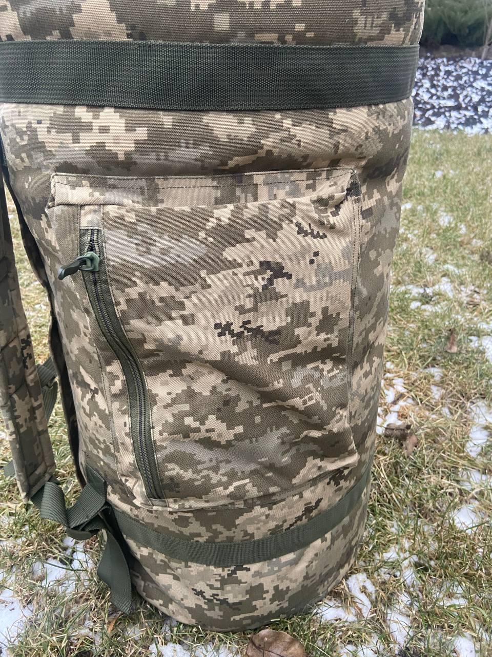 Баул-військовий кордура 120 л Піксель (10914782) - фото 8