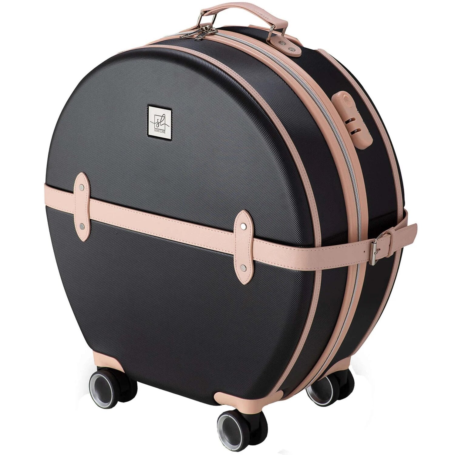 Чемодан ABS 20" Черный с розовыми вставками (DAS302670) Чемодан ABS 20" Черный с розовыми вставками (DAS302670)