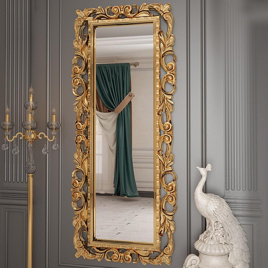 Дзеркало з рамою MiroMark Лара пластик Золотистий (MR-80-GL) - фото 3 Дзеркало з рамою MiroMark Лара пластик Золотистий (MR-80-GL) - фото 3