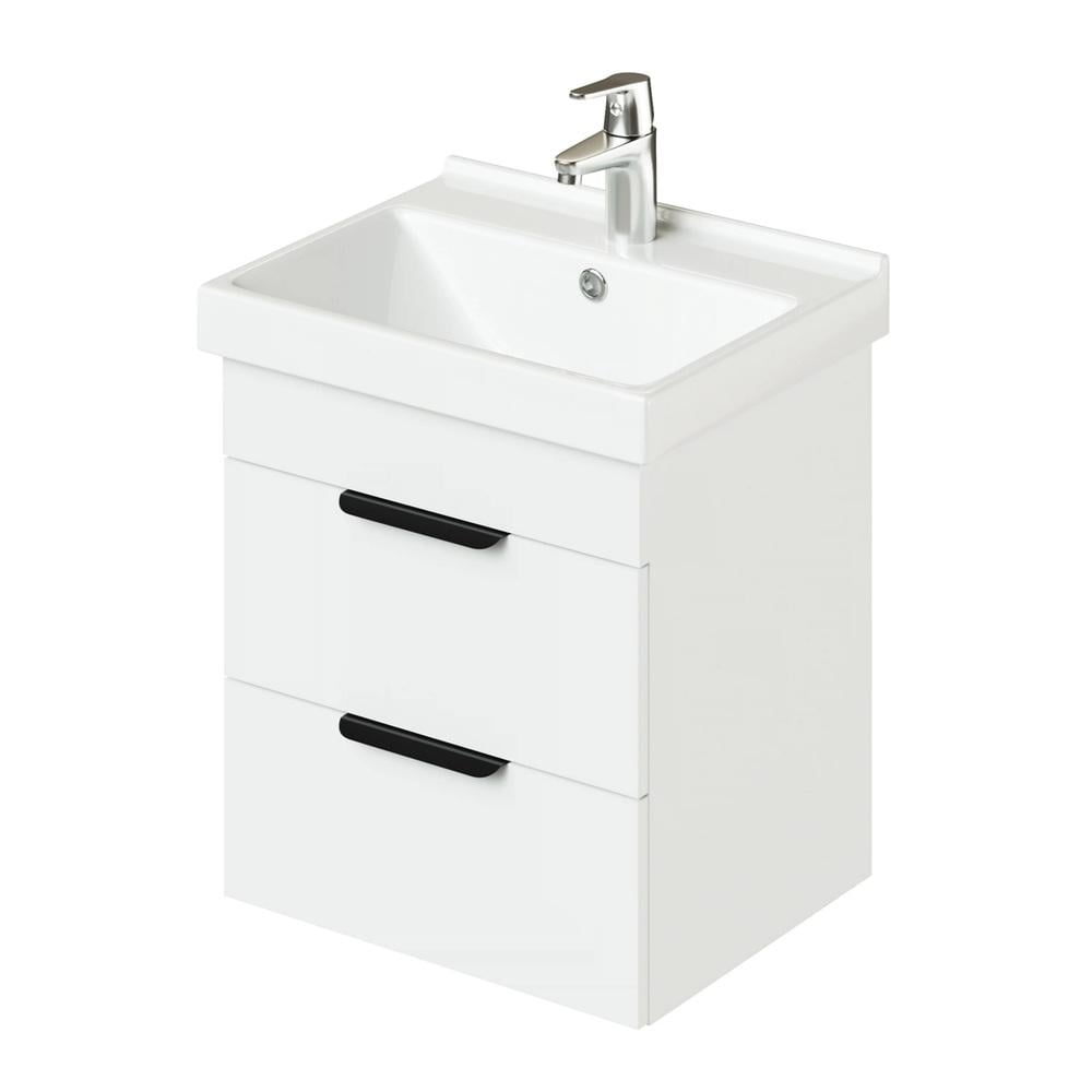 Тумба підвісна із раковиною MVK Vostok Lite 50 B1 500х400х530 мм Білий стокгольмський (8086wh)