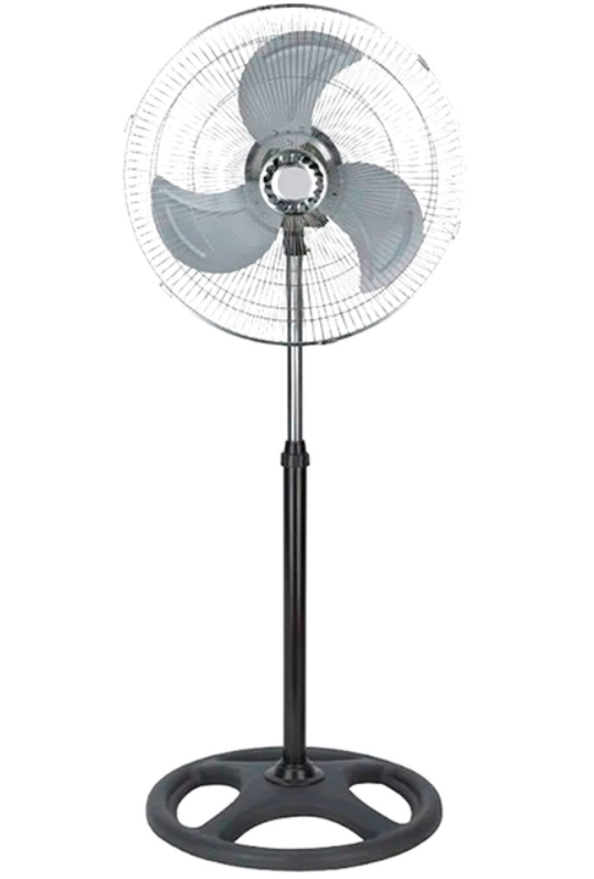 Вентилятор підлоговий 9001 із металевими лопатями 34 см Чорний