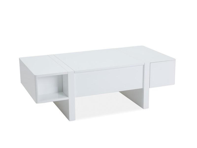 Журнальный столик Mido 120х60х40-65 Белый