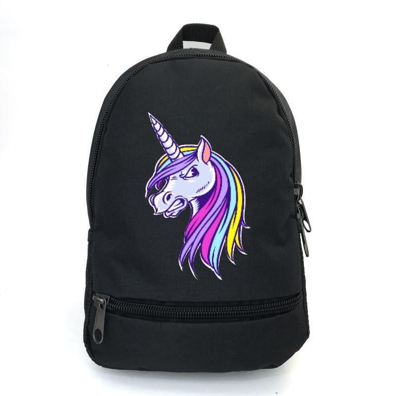 Школьный рюкзак детский Cappuccino Toys EDN-007 с принтом Unicorn 12,5 л Черный (1369989258)