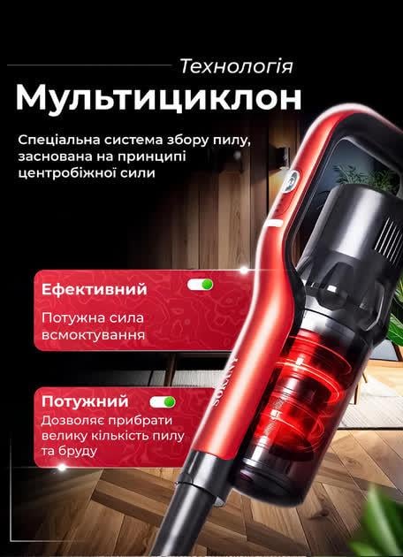 Пылесос Sokany SK-13033 вертикальный 2800 Вт (30226308) - фото 6