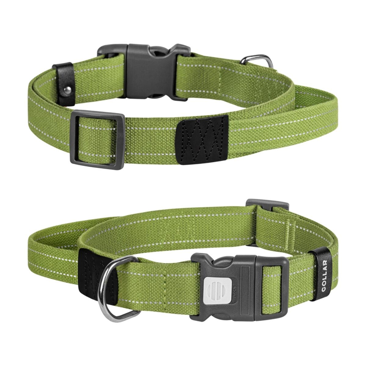 Ошейник для собак Collar Брезент с ручкой L 35 мм/53-69 см (9936)