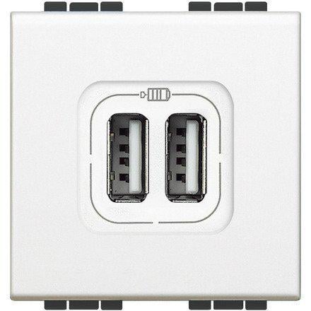 Розетка Legrand USB Bticino LL 2хUSB Білий