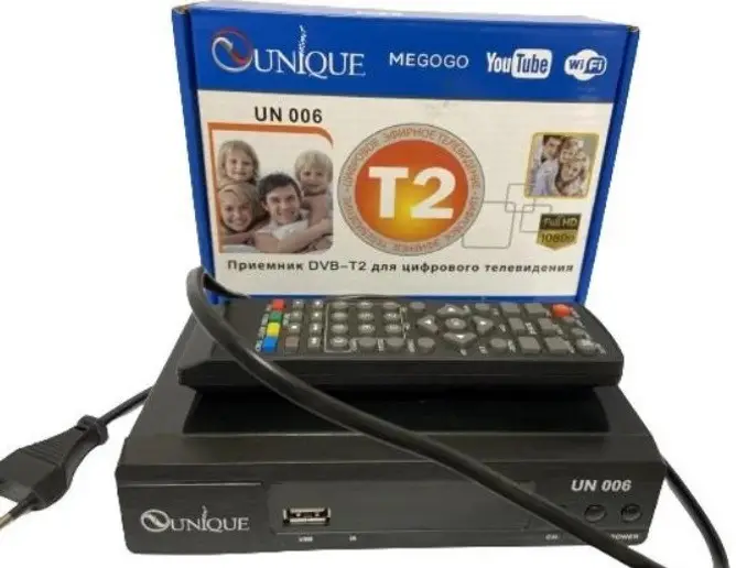 Ресивер цифровой DVB-T2 006 UNIQUE UN Wi-Fi (28206971) - фото 2 Ресивер цифровой DVB-T2 006 UNIQUE UN Wi-Fi (28206971) - фото 2