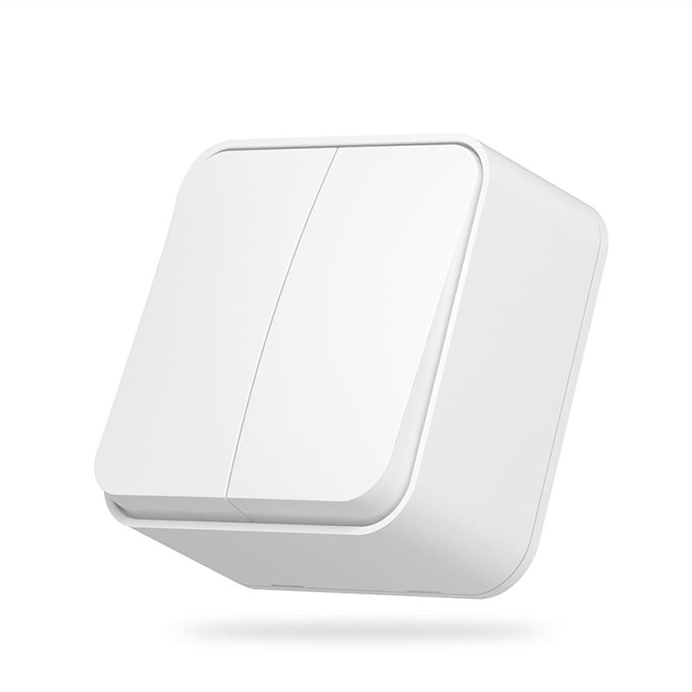 Выключатель наружный двухклавишный Videx Binera Белый (12611)