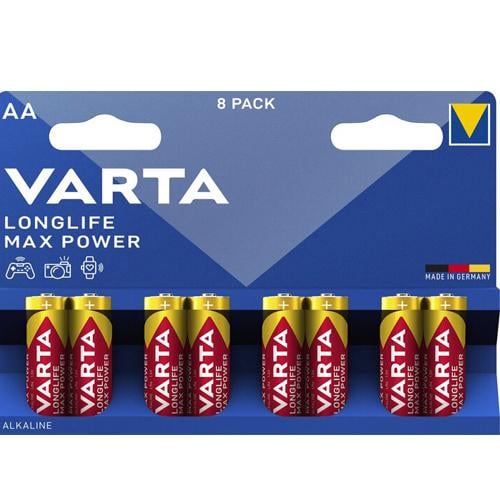 Батарейка Varta Longlife Max Power AA BLI 8 Alkaline