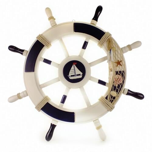 Штурвал деревянный подвесной SETA Decor 19-591