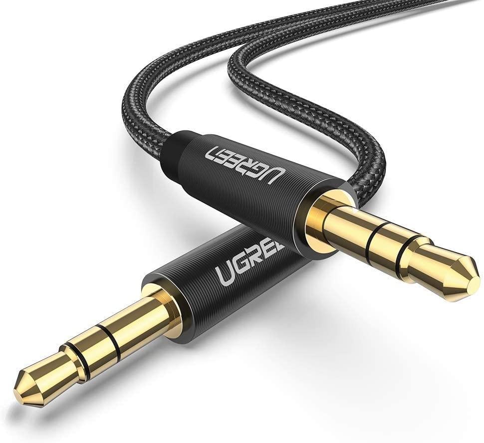Кабель аудио Ugreen 3,5 мм AUX 0,5 м Black (AV112)
