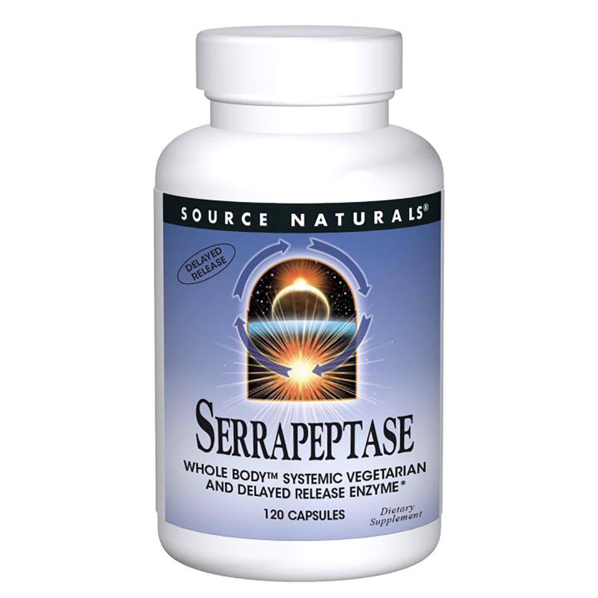 Серрапептаза Source Naturals 30 гелевых капсул (SN1948)