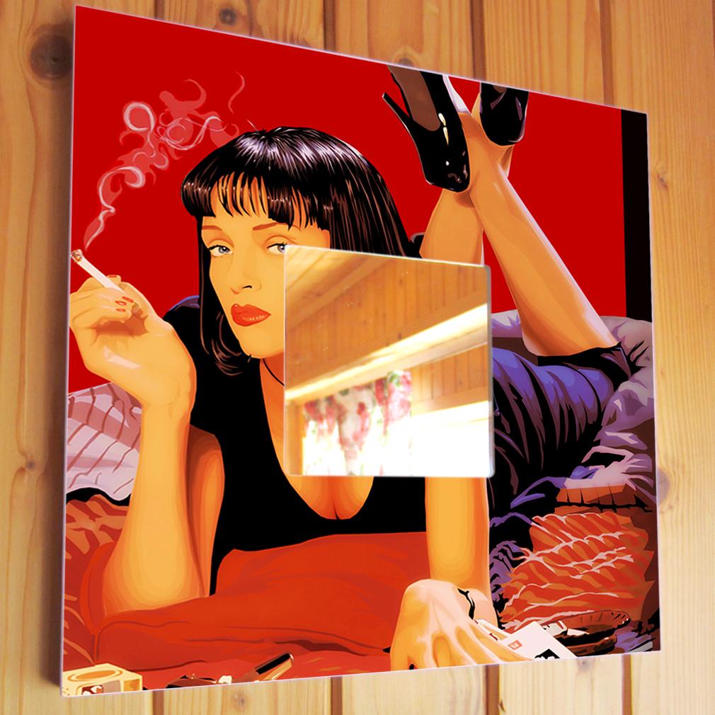 Зеркало декоративное Pulp Fiction Ума Турман 260х260 мм (M03304)