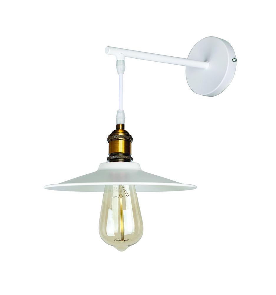 Бра Levistella 752W837F2-1 WH с металлическим плафоном Белый/Бронзовый (1904027998)