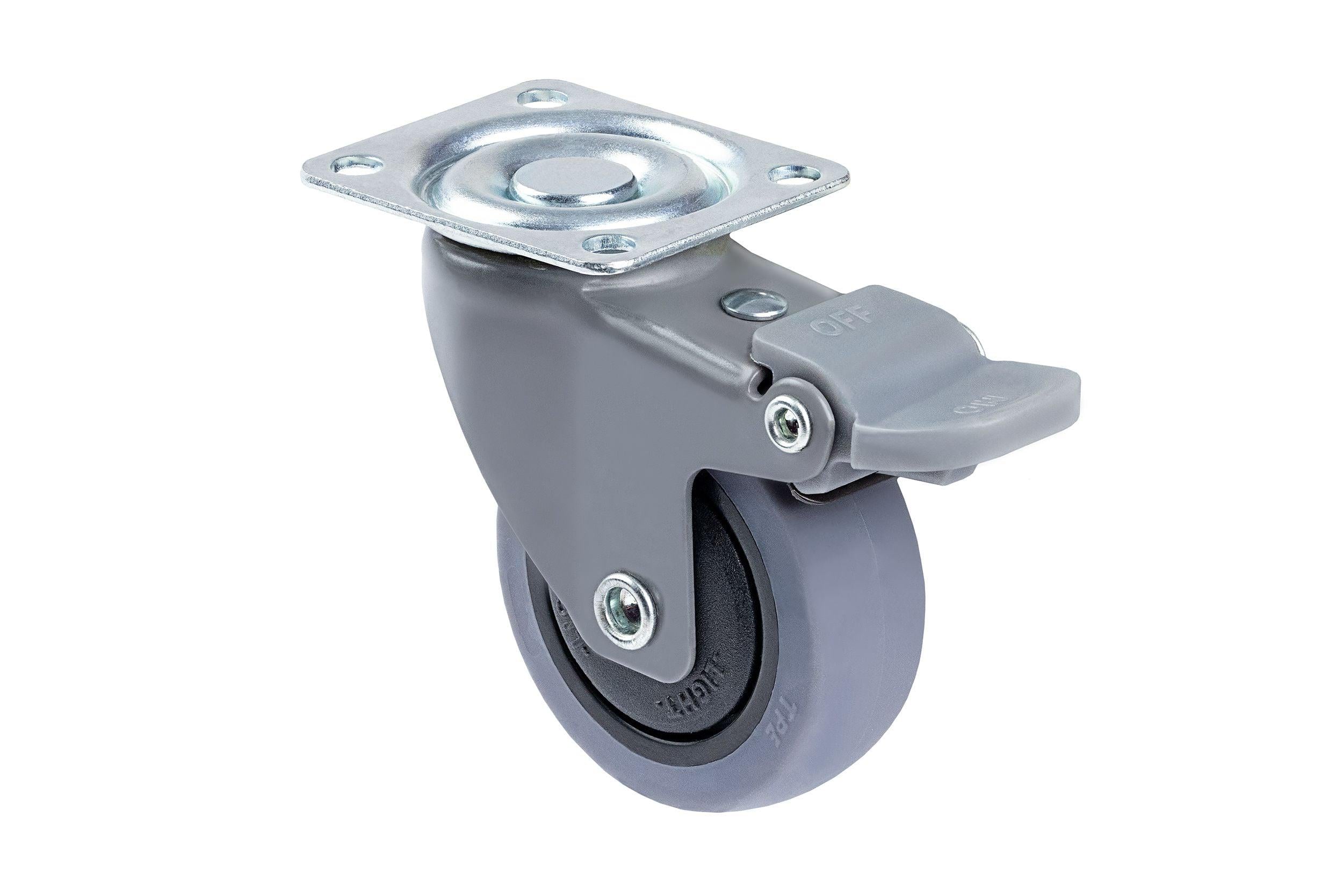 Ролик с площадкой и тормозом Giff Silento 50 Серый