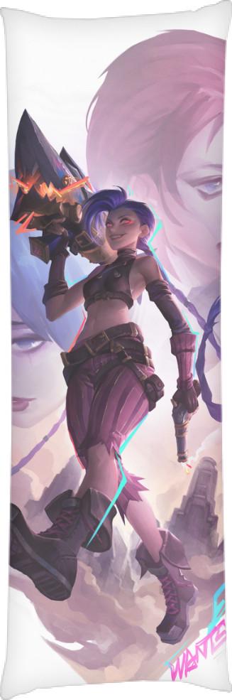 Подушка дакимакура Jinx 3 40x100 см (13545595)