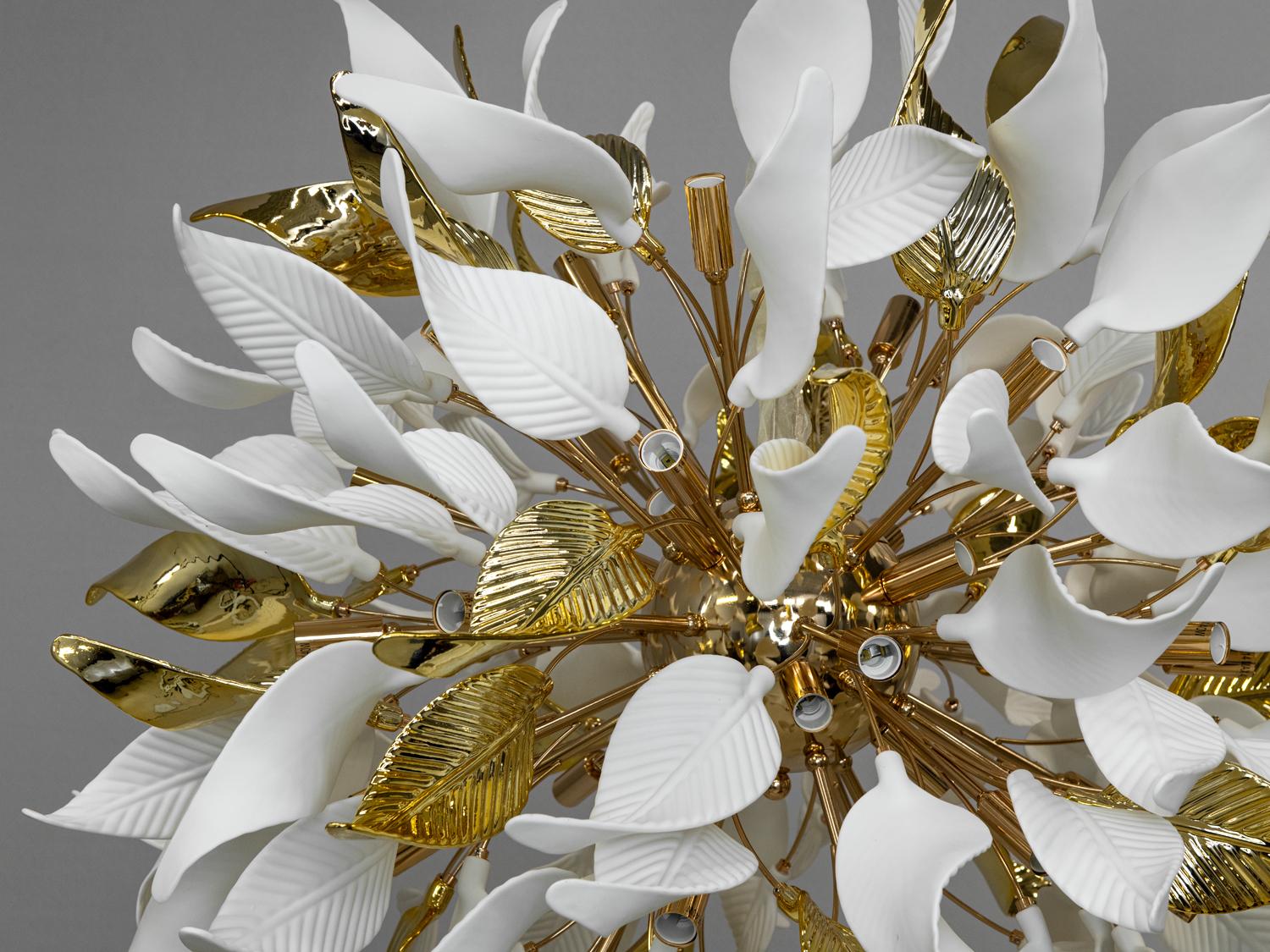 Люстра подвес 40 ламп Золотой (7208-32/8p gd) - фото 4 Люстра подвес 40 ламп Золотой (7208-32/8p gd) - фото 4