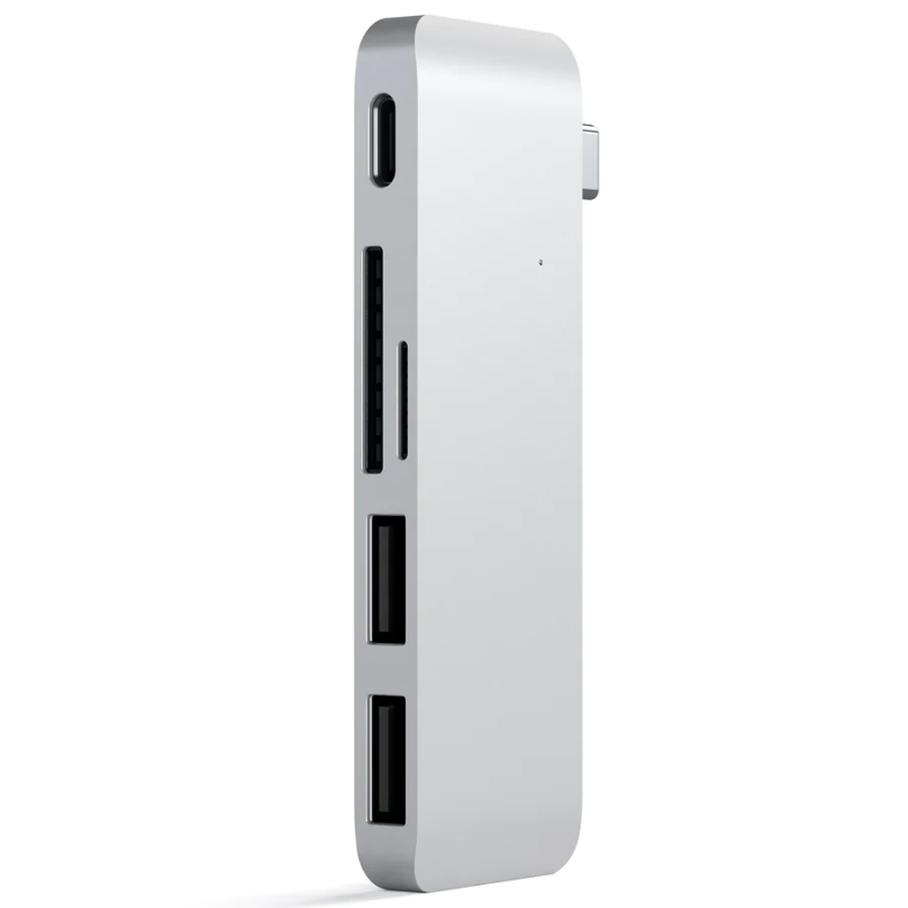 Хаб-адаптер Satechi Type-C USB 3.0 Passthrough Hub, Silver (ST-TCUPS)