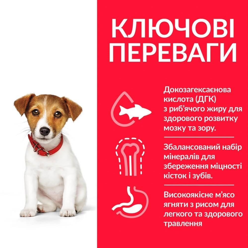 Сухой корм для щенков мелких пород Hill's SP Puppy Small&Mini с ягненком и рисом 6 кг (052742048864) - фото 2