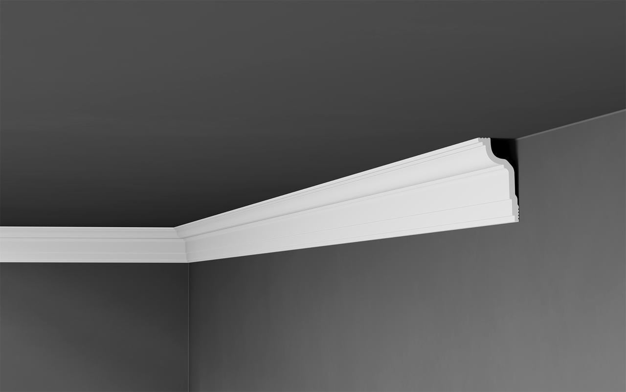 Плинтус потолочный Dobra Sprava BG90/29 гладкий экструдированный 40х80х2000 мм (BG90/29)