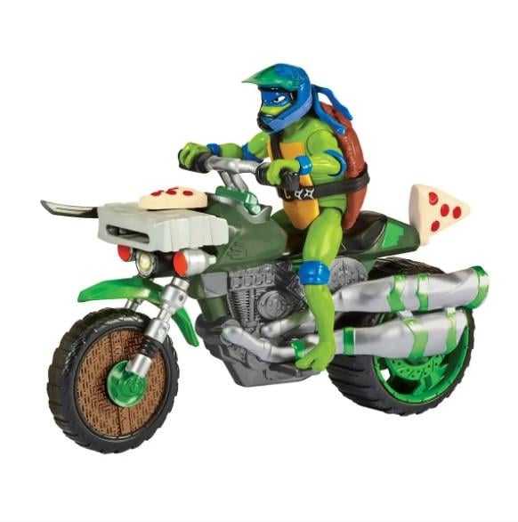 Игровой набор Playmates Toys Ракушки-Ниндзя III TMNT Леонардо на мотоцикле