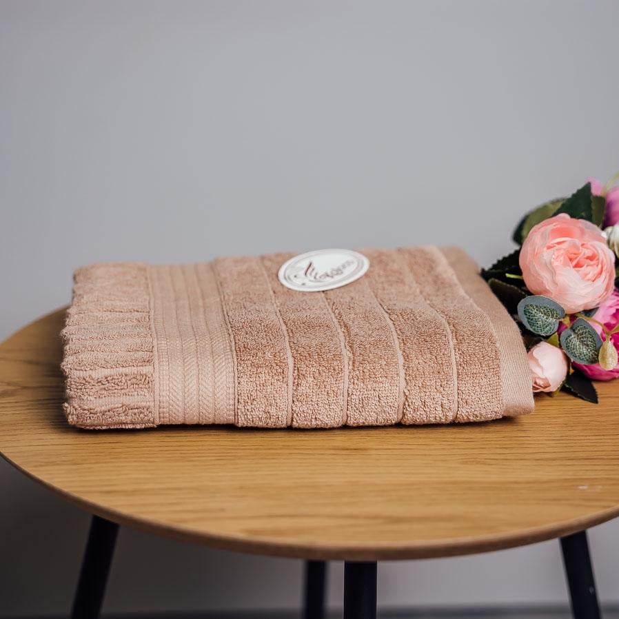 Полотенце для лица Нежность махры 100х50 см Бежевый (87721)