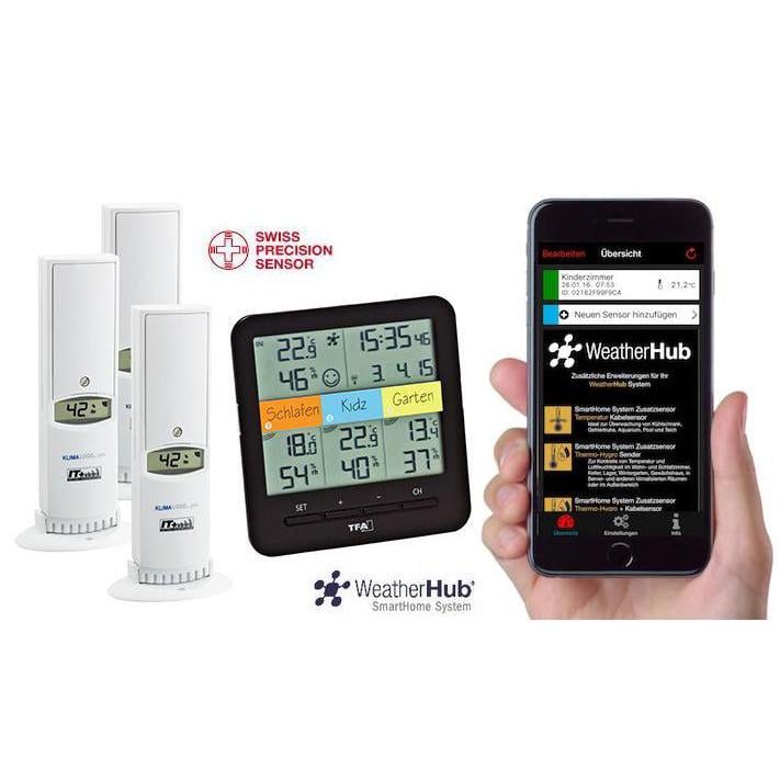 Термогигрометр цифровой TFA KlimaHome WeatherHub 30306001.IT - фото 5