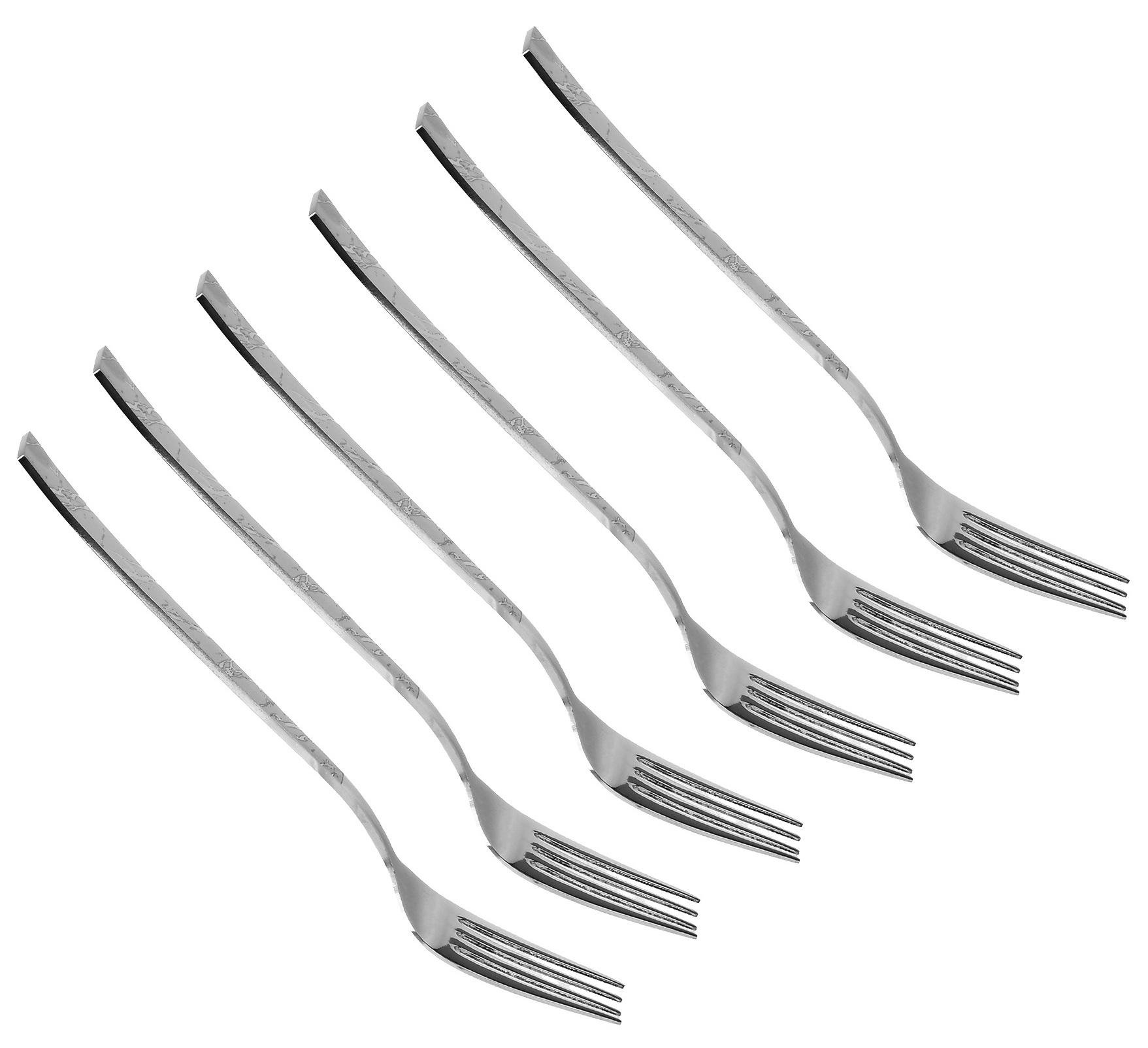 Набор столовых вилок Stenson из нержавеющей стали 6 шт. Veins (30495) Набор столовых вилок Stenson из нержавеющей стали 6 шт. Veins (30495)