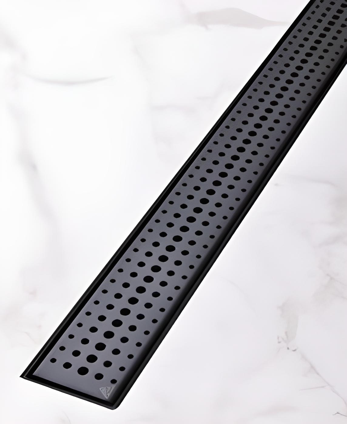 Трап-канал душовий з сухим сифоном 650 мм Чорний (CH 650 DС)