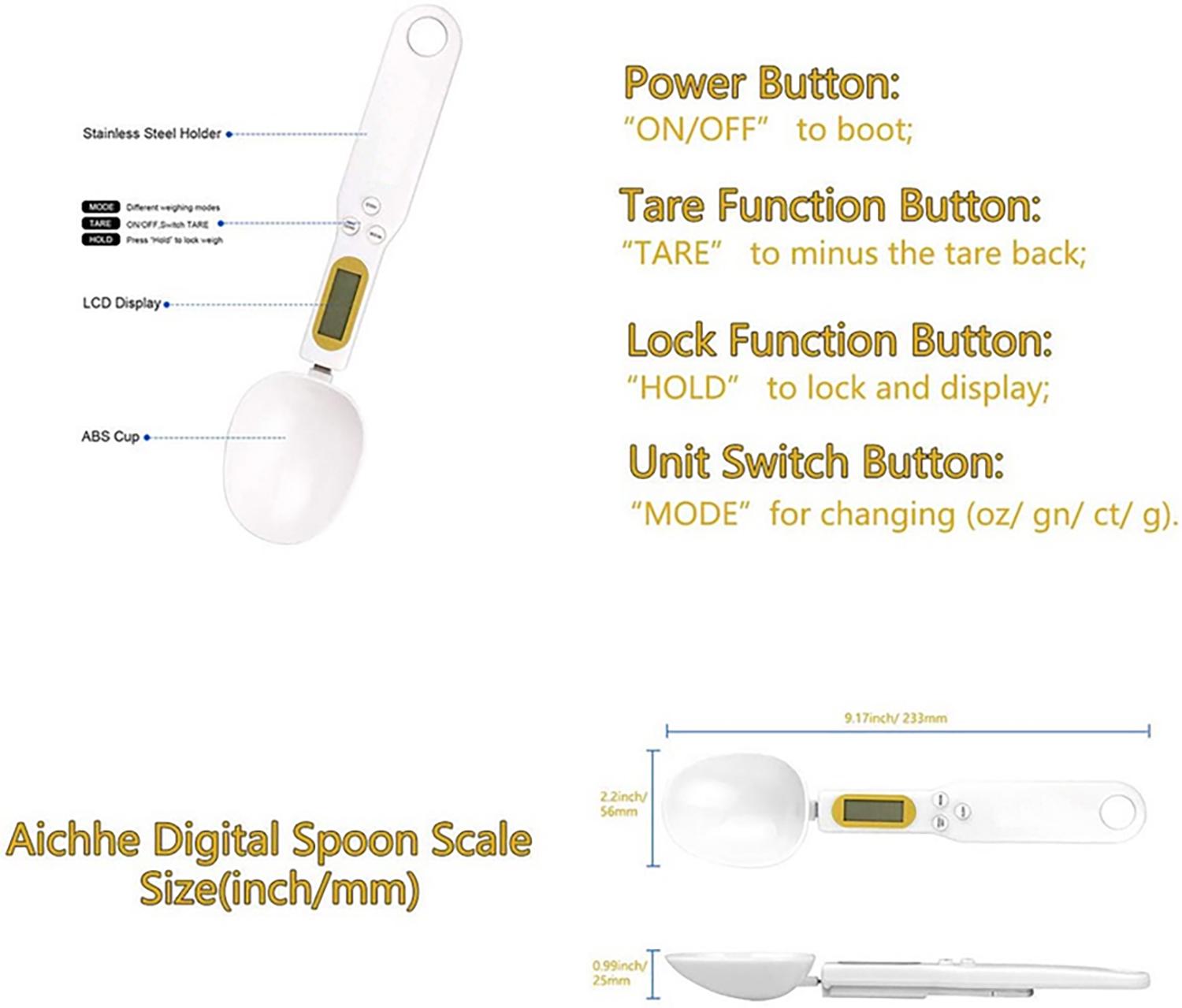 Ложка веса кухонная A-PLUS цифровая разумная 0.1-500 г с ЖК-дисплеем с точностью 0,1 г (87393) - фото 6 Ложка веса кухонная A-PLUS цифровая разумная 0.1-500 г с ЖК-дисплеем с точностью 0,1 г (87393) - фото 6