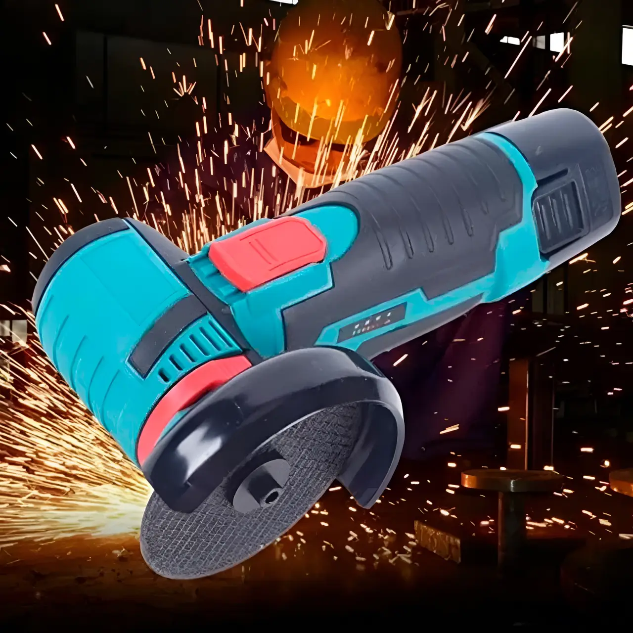 Болгарка акумуляторна з 2 батареями та 2 дисками 19500 об/хв 75 мм - фото 9 Болгарка акумуляторна з 2 батареями та 2 дисками 19500 об/хв 75 мм - фото 9