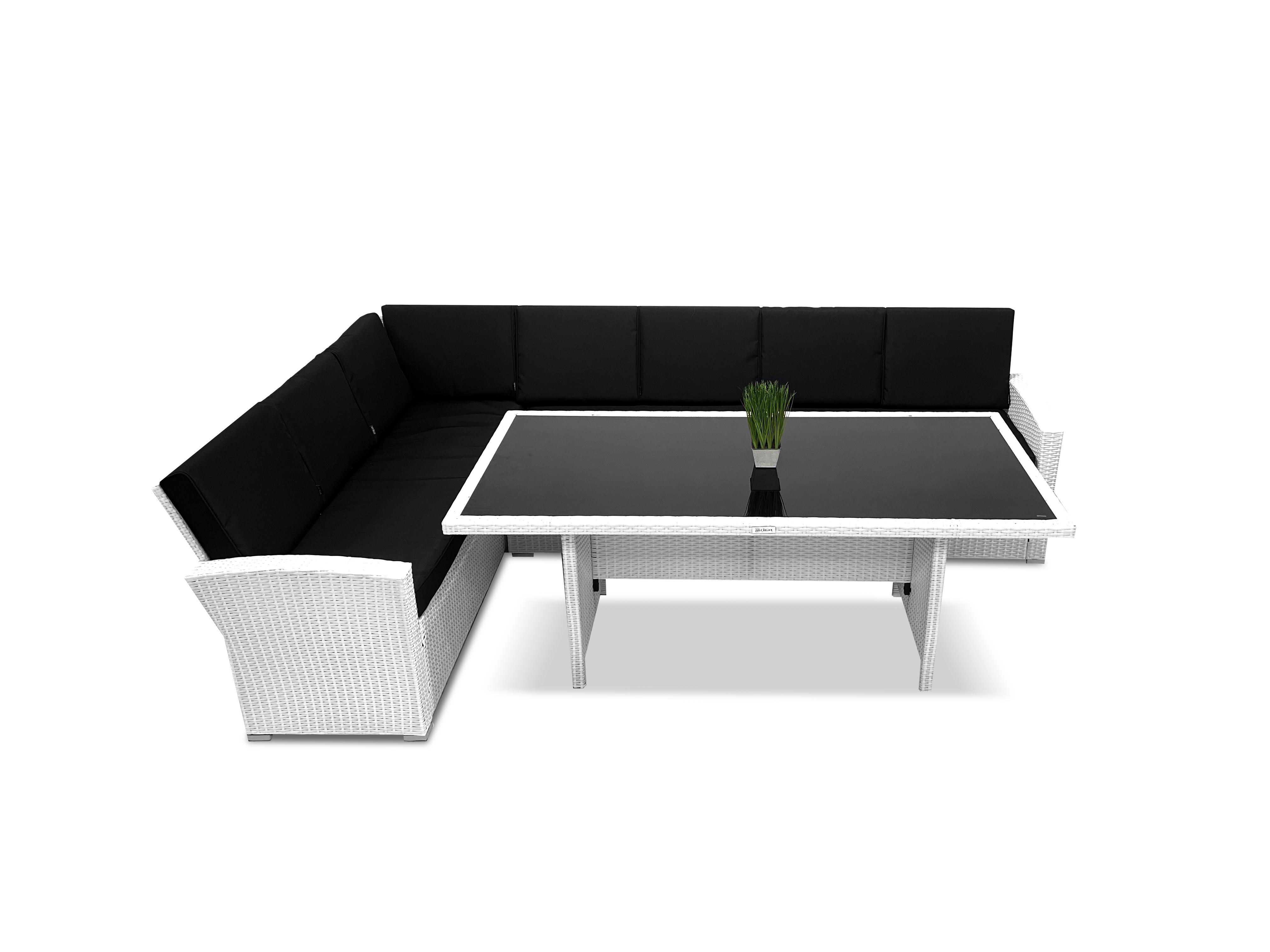 Набор садовой мебели Just Relax MILANO LONG левый угол 801 L White