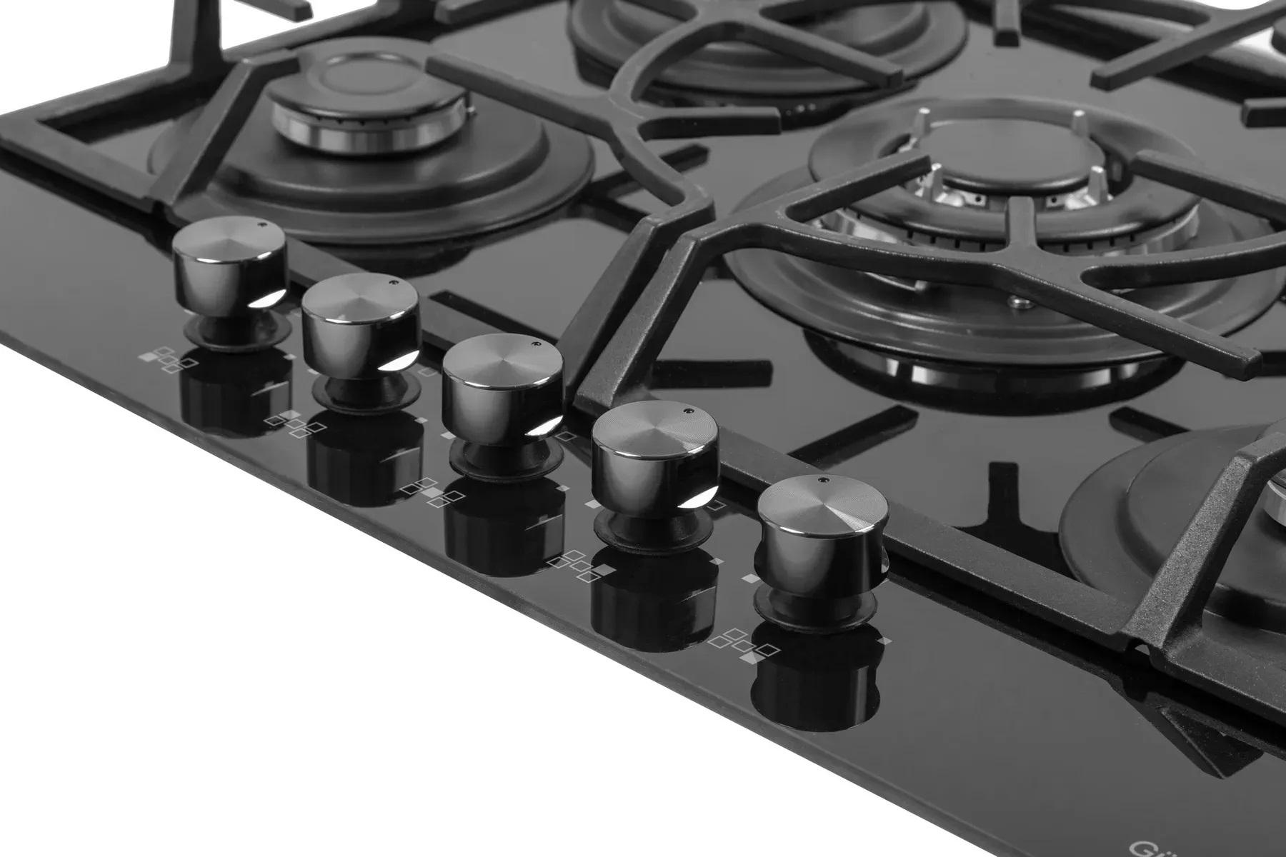 Газовая поверхность стильная из стекла Gunter&Hauer GL 745 68 см Черный - фото 6 Газовая поверхность стильная из стекла Gunter&Hauer GL 745 68 см Черный - фото 6