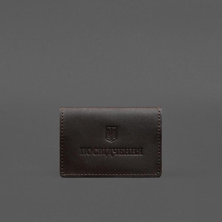 Обкладинка шкіряна для пенсійного посвідчення Темно-коричневий (A-028602) - фото 3 Обкладинка шкіряна для пенсійного посвідчення Темно-коричневий (A-028602) - фото 3