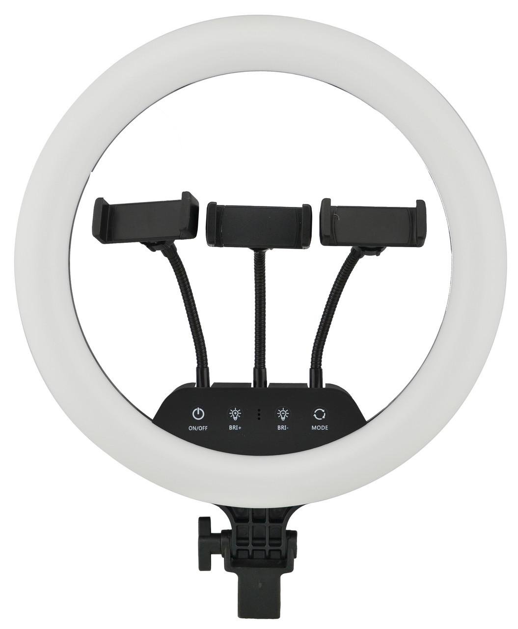 Кольцевая светодиодная лампа UKC LS-360 36 см с сенсорными кнопками и пультом (14399)