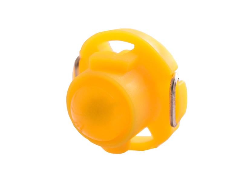 Автолампа светодиодная T5 W1,2W 12 В COB Желтый (35504195)