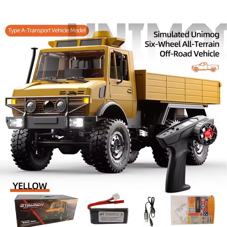 Машина радіокерована JJRC C8823 Mercedes Unimog 6x6 Жовтий - фото 2 Машина радіокерована JJRC C8823 Mercedes Unimog 6x6 Жовтий - фото 2