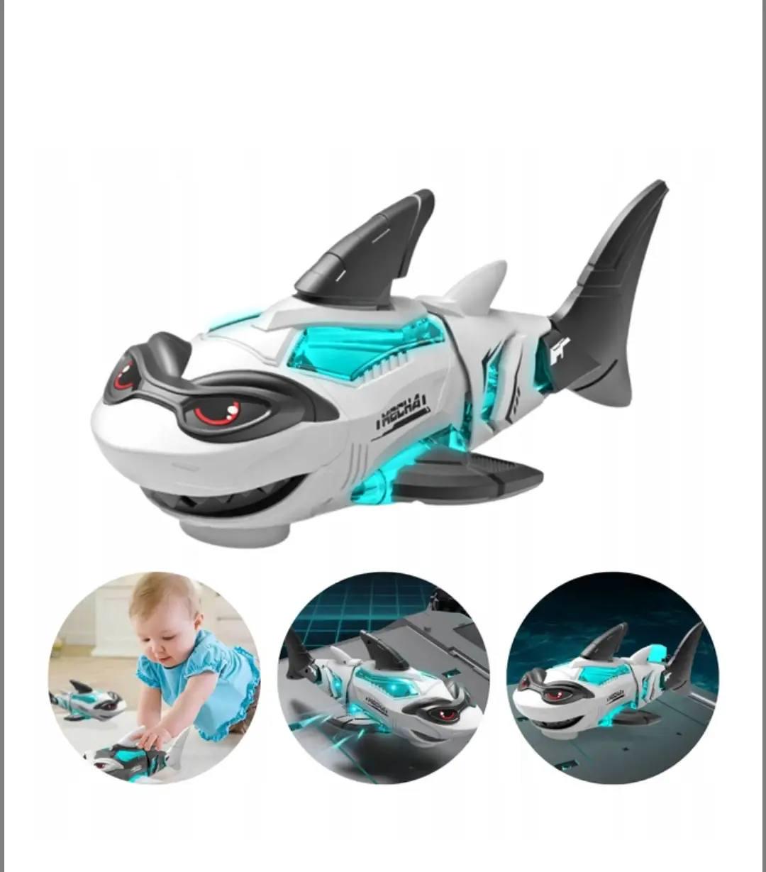 Інтерактивна механічна іграшка Mecha Акула з музикою та світлом Білий (3382) - фото 2 Інтерактивна механічна іграшка Mecha Акула з музикою та світлом Білий (3382) - фото 2