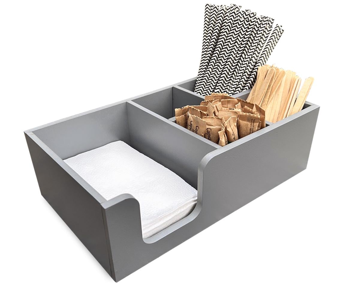 Органайзер барный для кафе 5 секций МДФ Стандарт 29х14х10 см Grey (БАР 012)