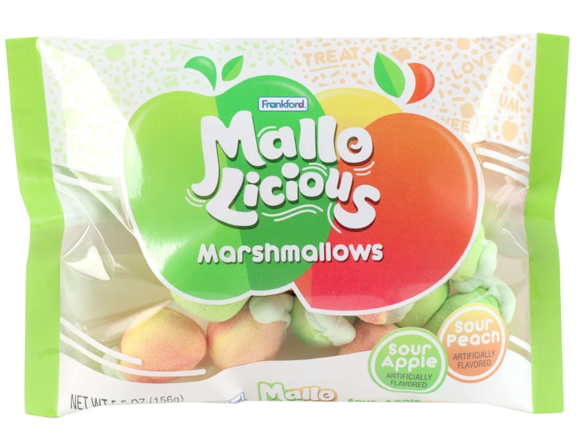 Маршмеллоу Frankford Mallolicious Sour Apple Sour Peach 156 г (2624379783)