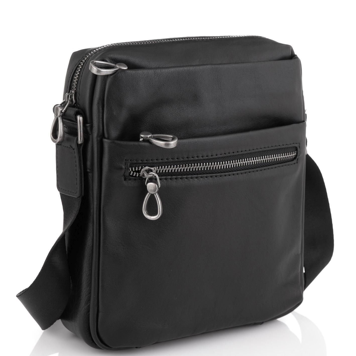 Чоловіча сумка через плече Royal Bag 1007A Чорний (5060)