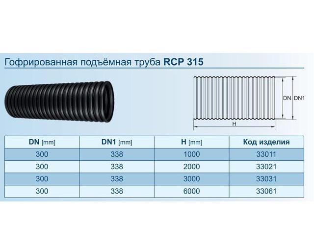 Труба несуча гофрована Magnaplast 315/2000 (33021) - фото 2