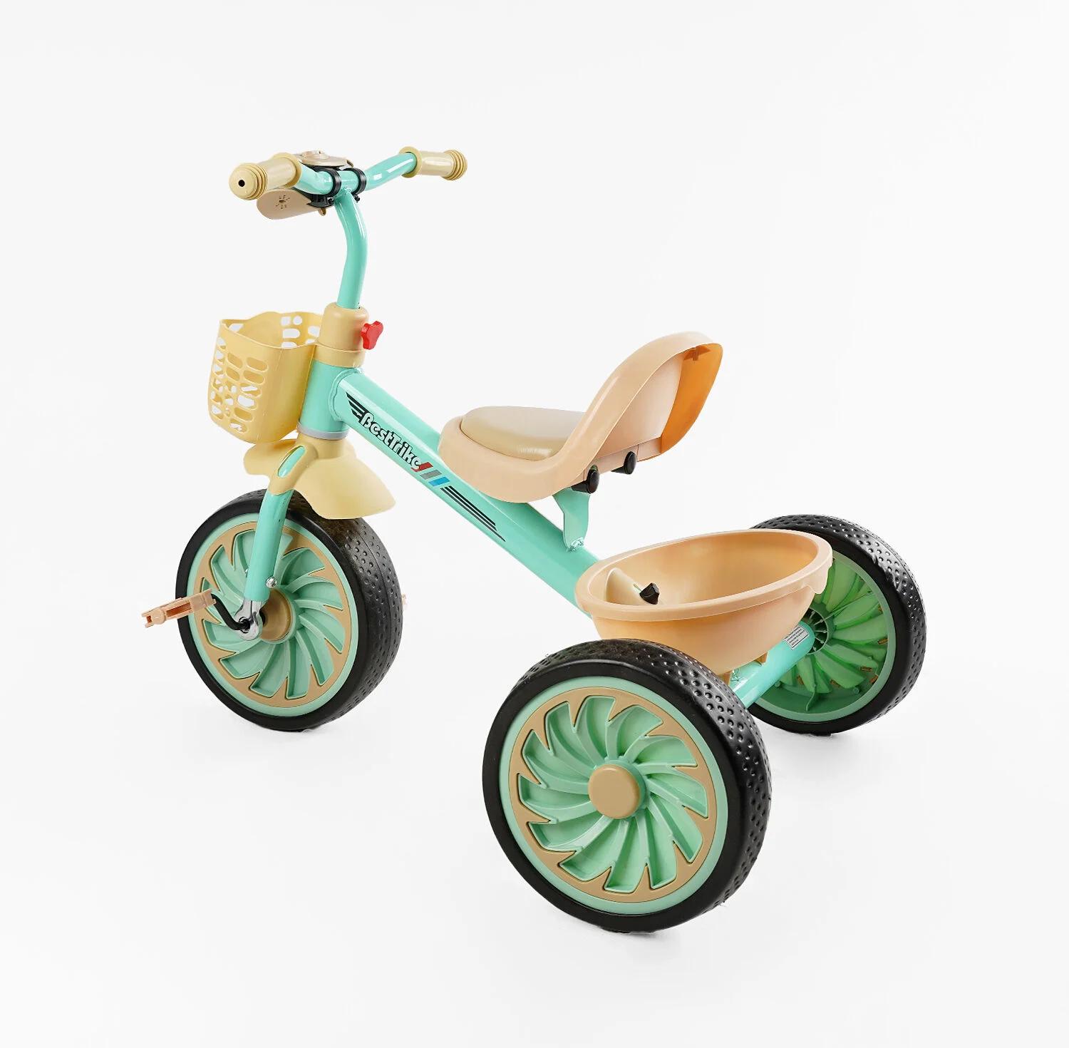 Детский велосипед трехколесный Best Trike BS-33461 колеса EVA/переднее 12"/заднее 10" (25371080) - фото 3 Детский велосипед трехколесный Best Trike BS-33461 колеса EVA/переднее 12"/заднее 10" (25371080) - фото 3