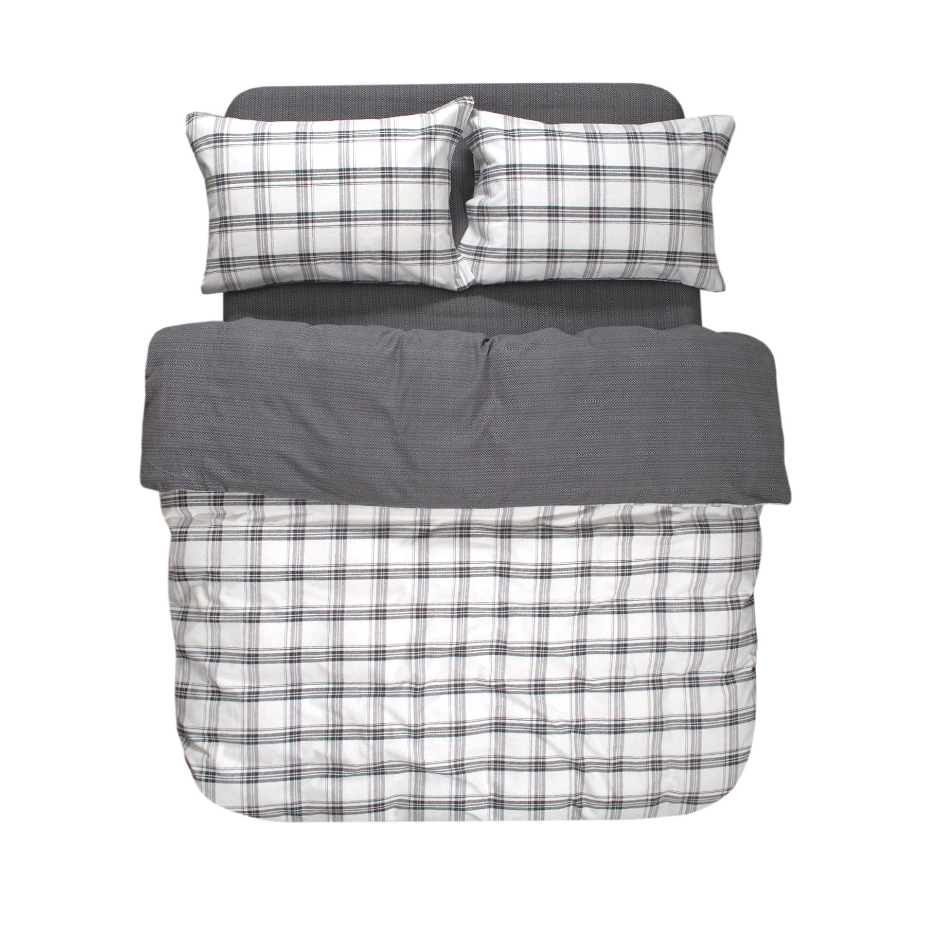 Комплект постельного белья Lotus Home Bella фланель евро серый (svt-2000022349062)