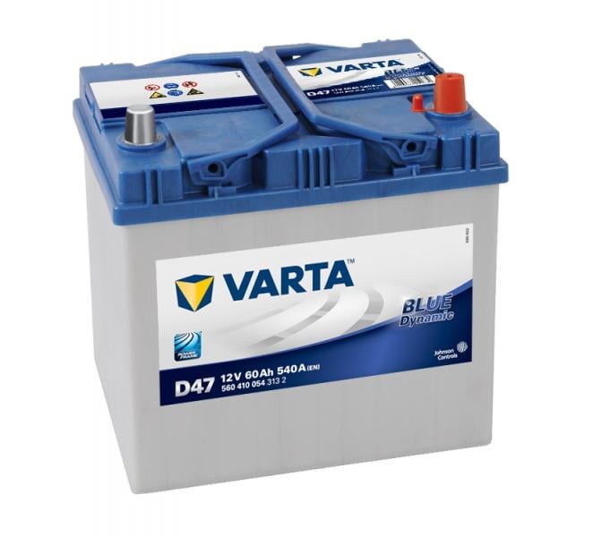 Аккумулятор автомобильный Varta Blue Dynamic D47 6СТ-60Ah АзЕ ASIA 540A EN (560410054)