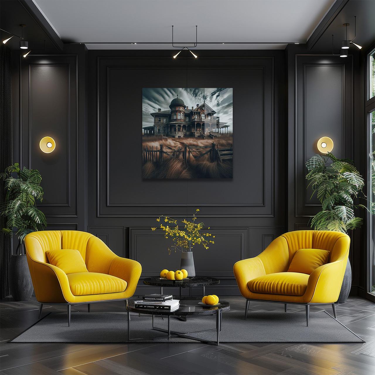 Картина на стекле NovellaPrint Заброшенный дом 70х70 см (572.2)