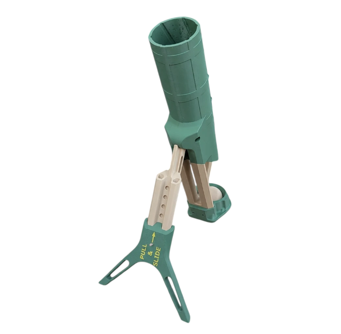 Открывачка Тактический пивной миномет Tactical Beer Mortar Bottle Launcher 60 см ствол 71 мм 0,5 л 3D-печать