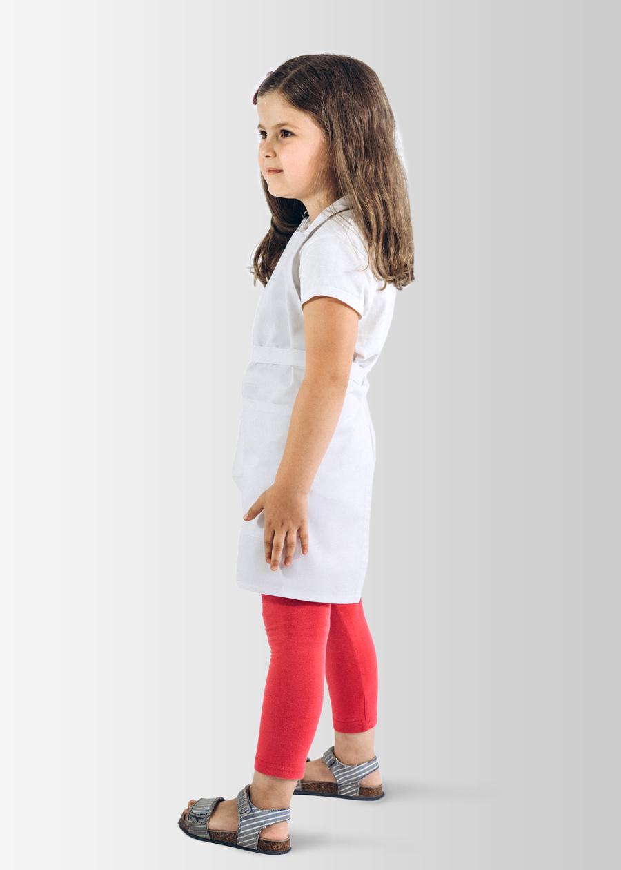 Фартух дитячий Vsetex Latte Kids 5-7 років Білий (7233218) - фото 3