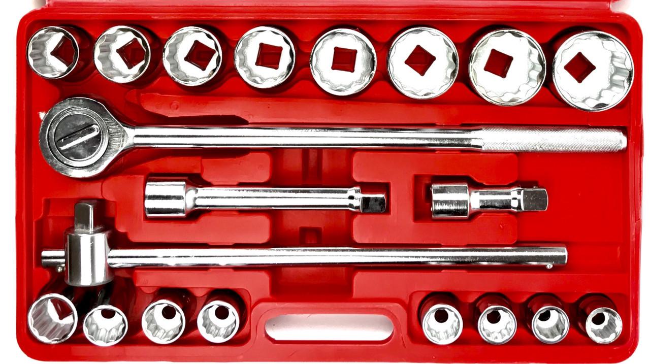 Набор головок и комплектующих LEX 21 предмет 3/4" 19-50 мм