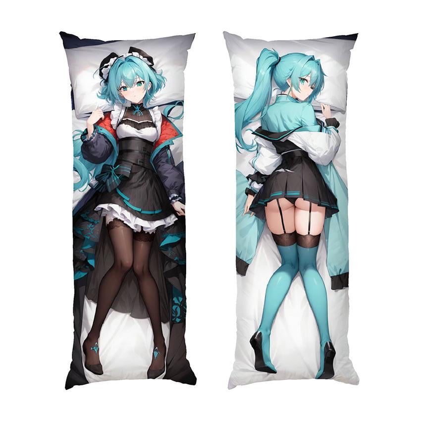 Подушка дакимакура Hatsune Miku Vocaloid габардин 150х50 см (111882-3)